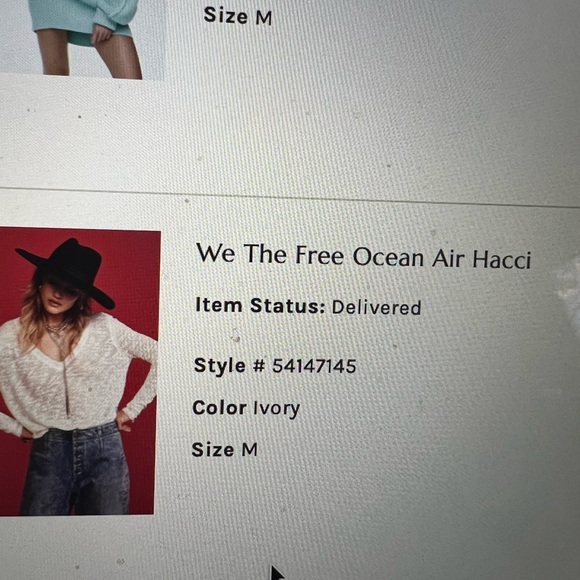 Perfect Light Sweater For Now!   We The Free Ocean Air Hacci Sweater in White - Picture 7 of 7